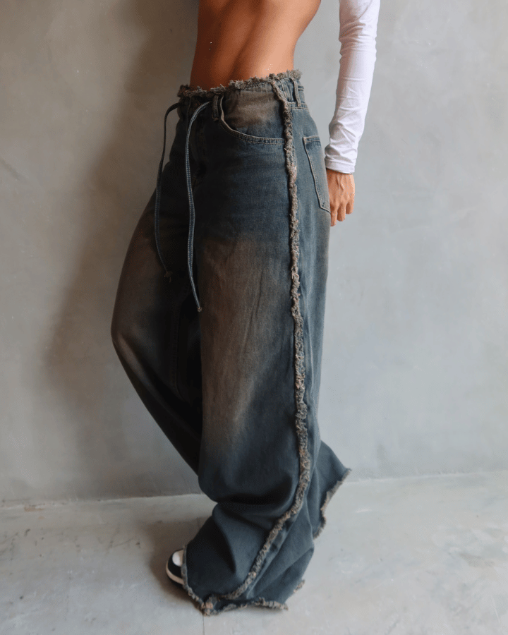 JEAN PREMIUM SEAM DESTROYED AZUL OSCURO