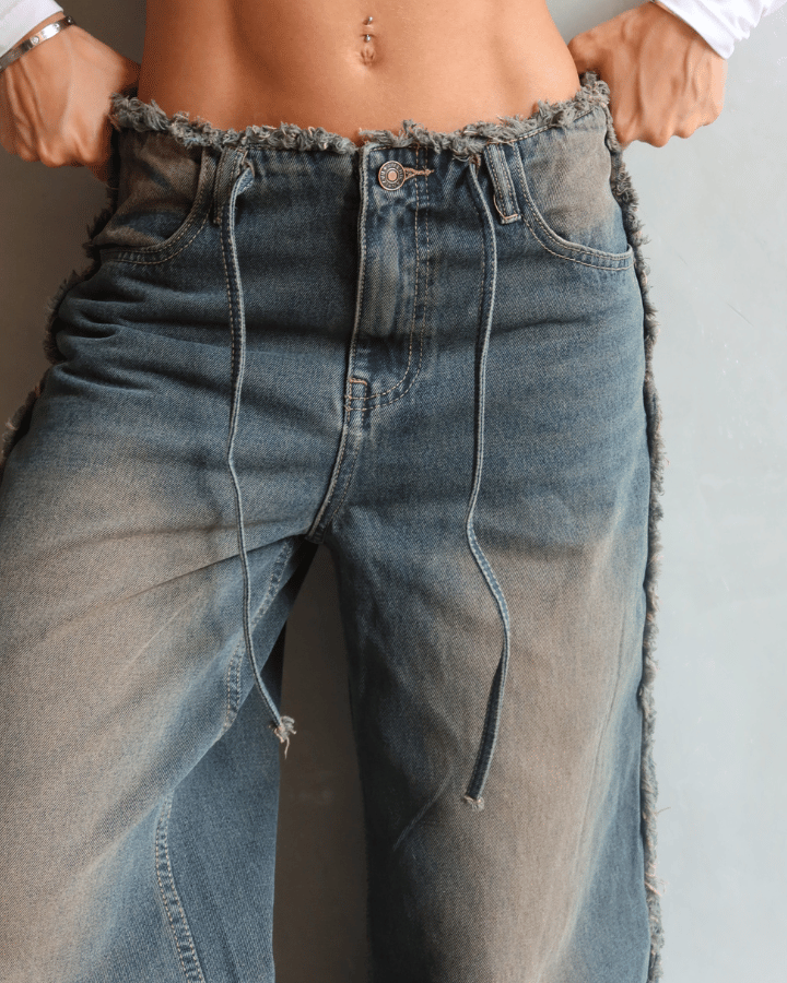 JEAN PREMIUM SEAM DESTROYED AZUL OSCURO