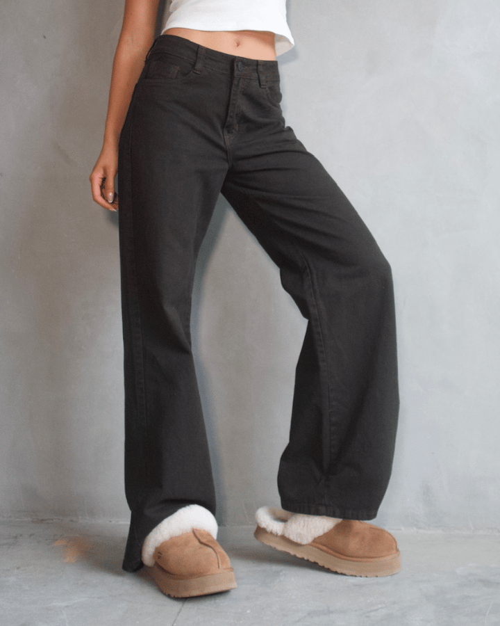 JEAN ANCHO STRAIGHT CAFÉ