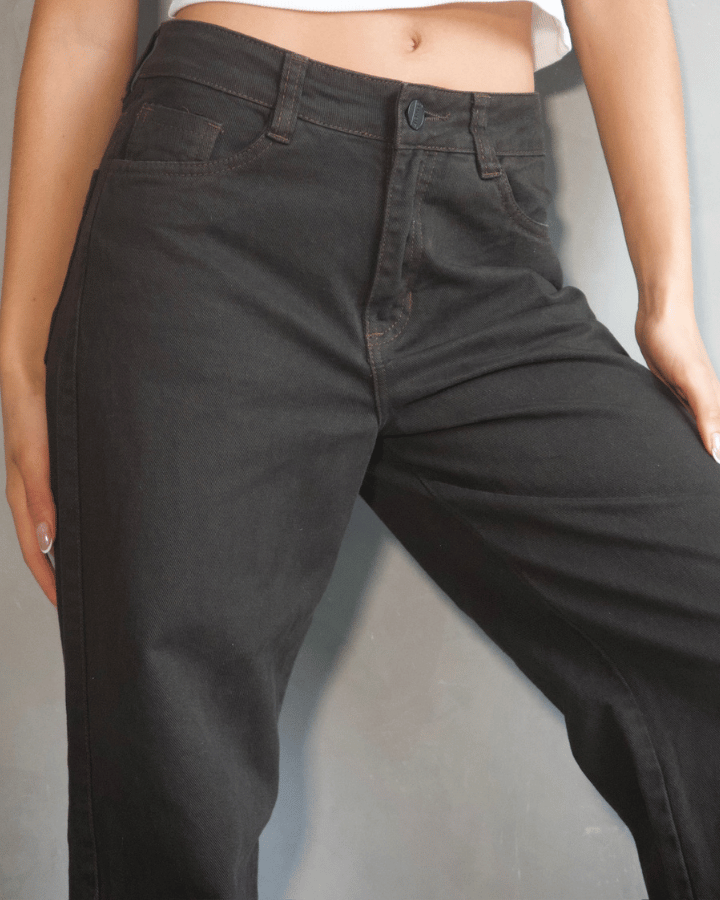 JEAN ANCHO STRAIGHT CAFÉ