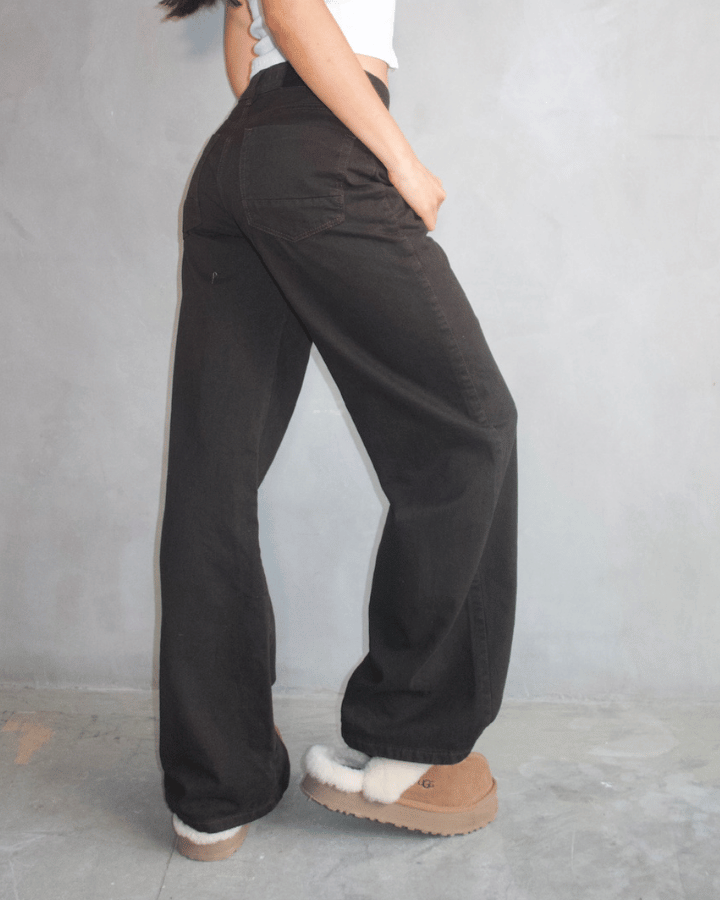 JEAN ANCHO STRAIGHT CAFÉ