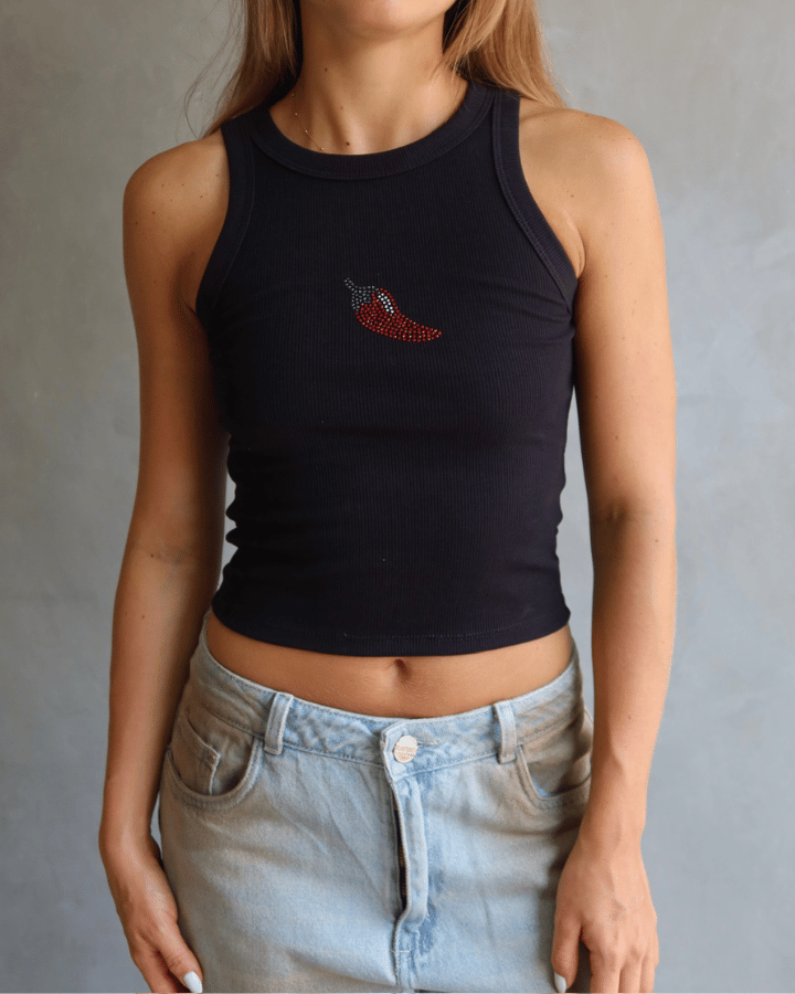 TANK TOP CHILI NEGRO