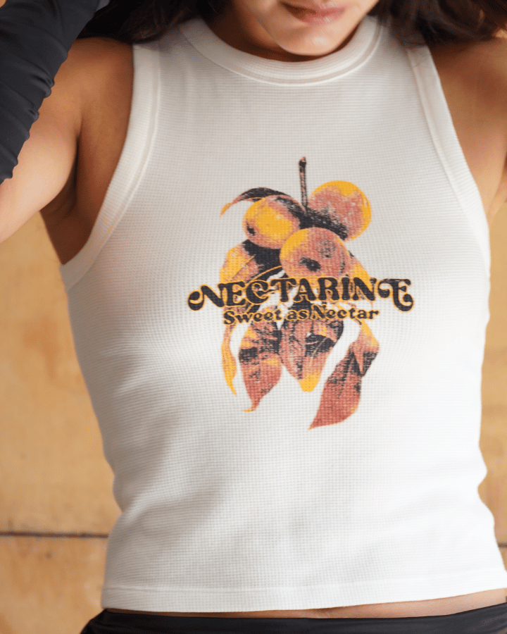 TANK TOP ORANGE BLANCO