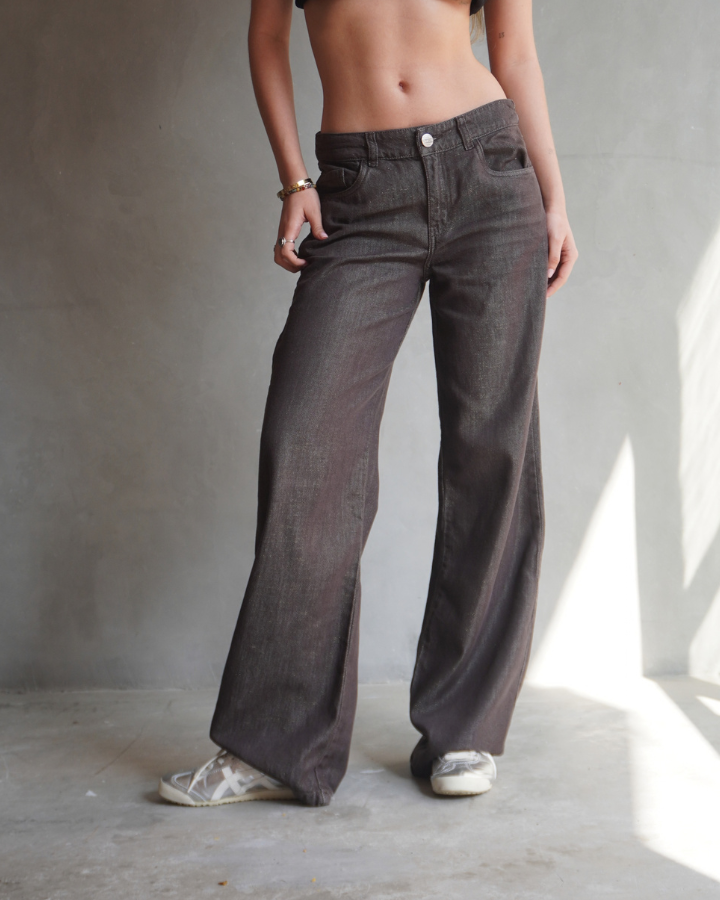 JEAN RECTO LIVIANO STELLAR LUREX BRILLANTE CAFÉ