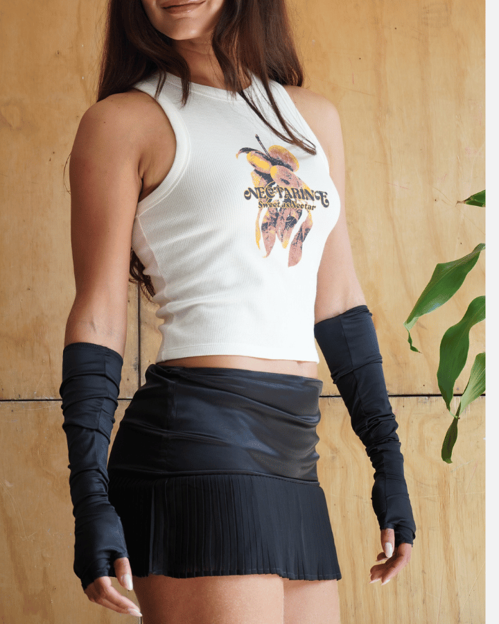 TANK TOP ORANGE BLANCO