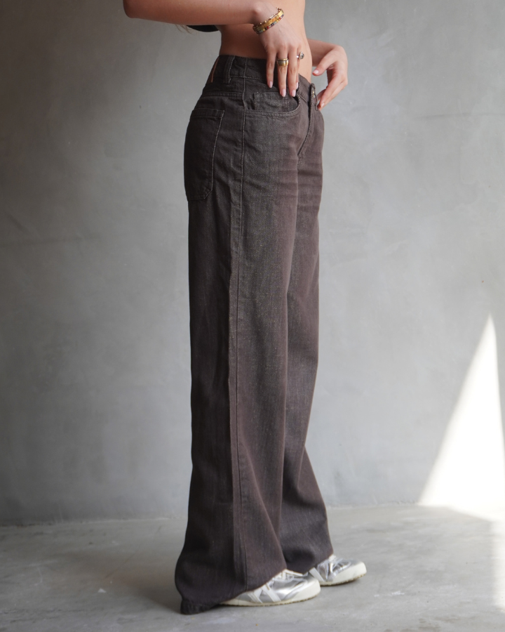 JEAN RECTO LIVIANO STELLAR LUREX BRILLANTE CAFÉ