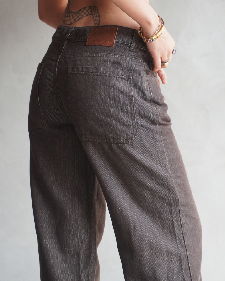 JEAN RECTO LIVIANO STELLAR LUREX BRILLANTE CAFÉ