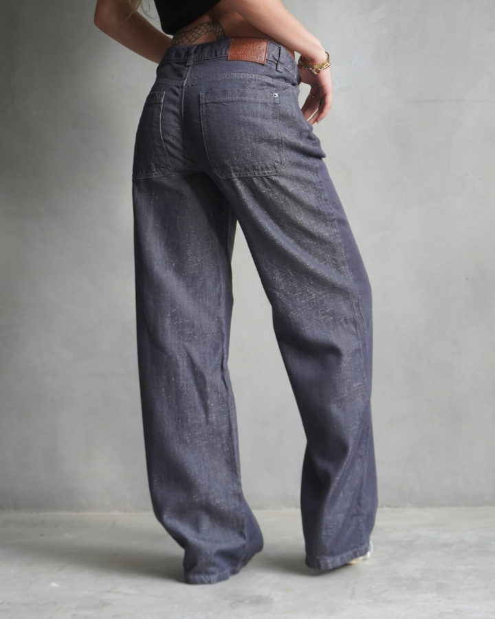 JEAN RECTO LIVIANO STELLAR LUREX BRILLANTE GRIS