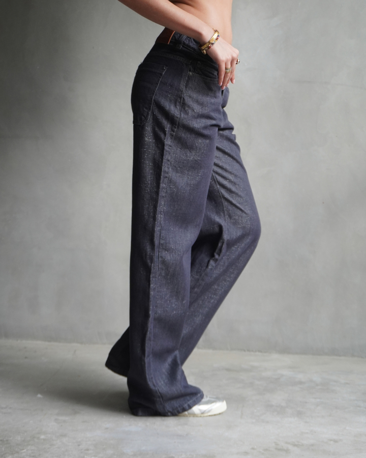 JEAN RECTO LIVIANO STELLAR LUREX BRILLANTE GRIS