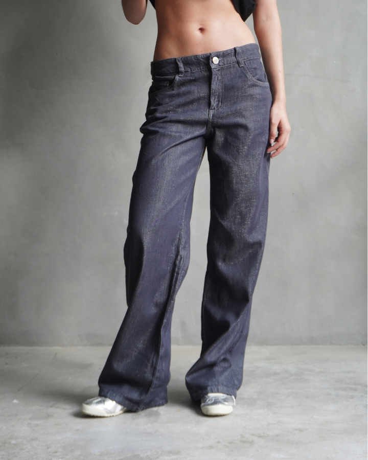 JEAN RECTO LIVIANO STELLAR LUREX BRILLANTE GRIS