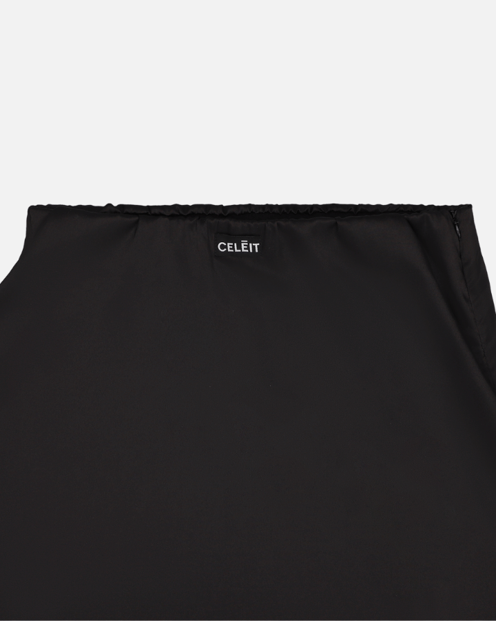 CELEIT FALDA SATINADA NEGRA