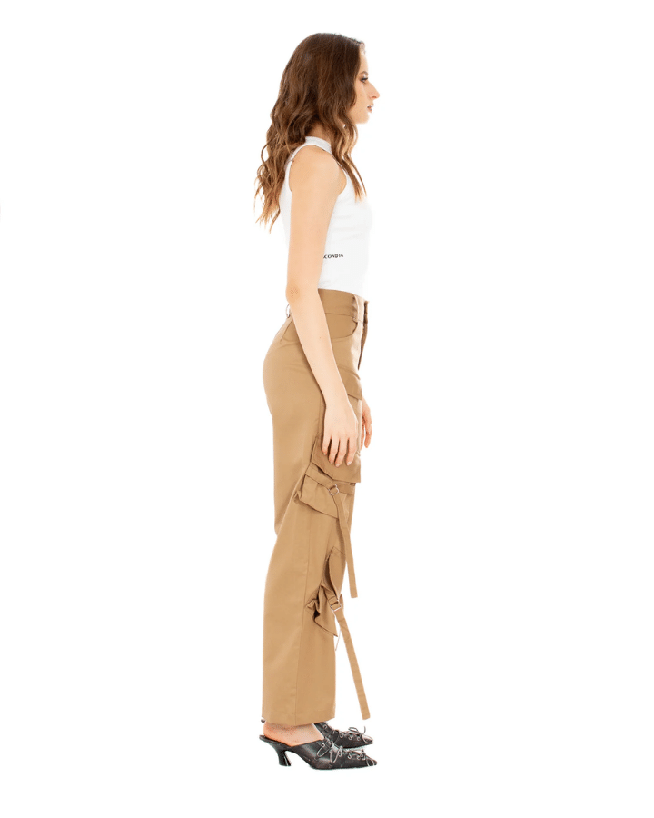 MACONDIA PANTALÓN CARGO BEIGE