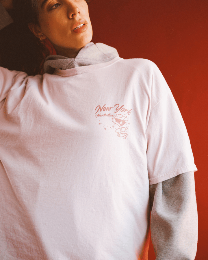 NEW YORK CAMISETA ROSA