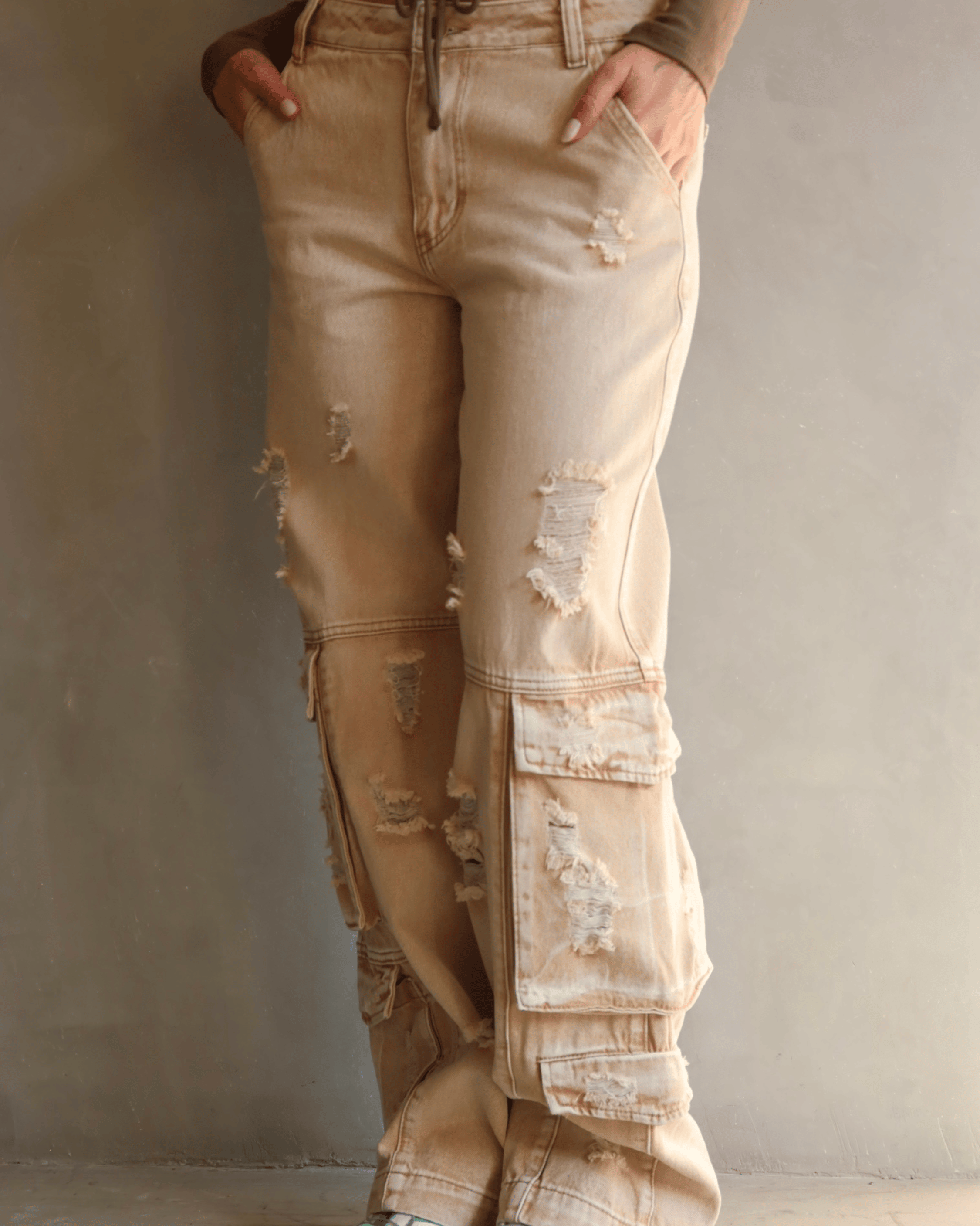 JEAN PREMIUM CARGO DESTROYED NUDE