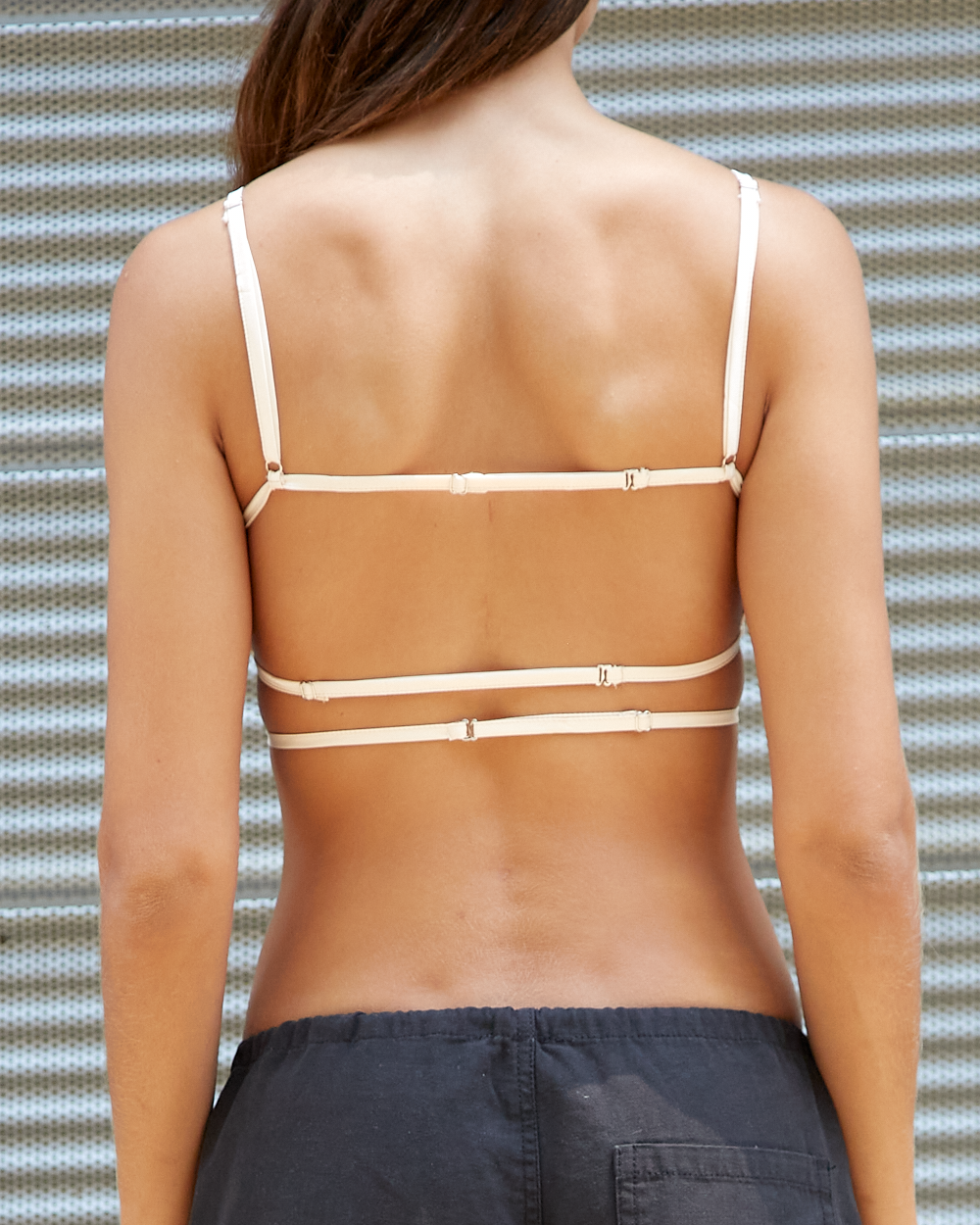 TOP BRALETTE CRETE SATIN NUDE