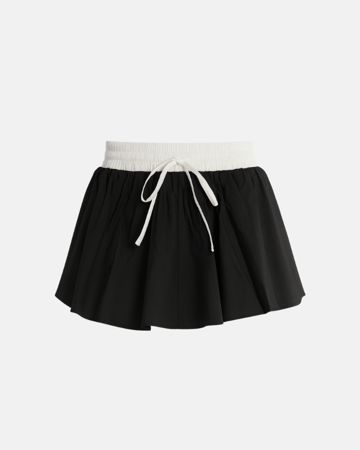 MINI FALDA ANTITHESIS CONTRASTE NEGRA