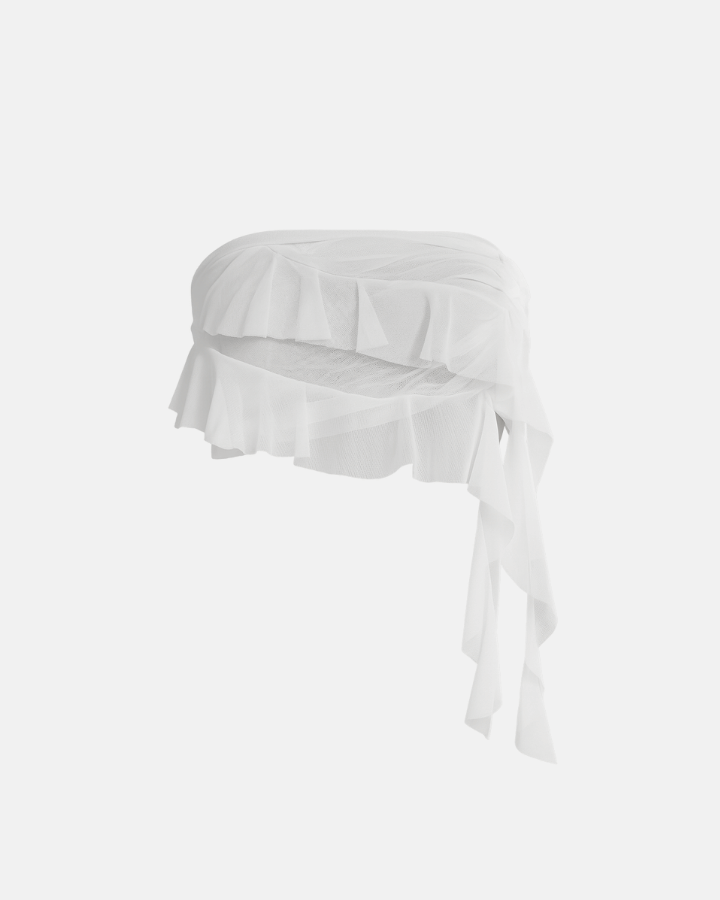 TOP JACLINE MESH BLANCO