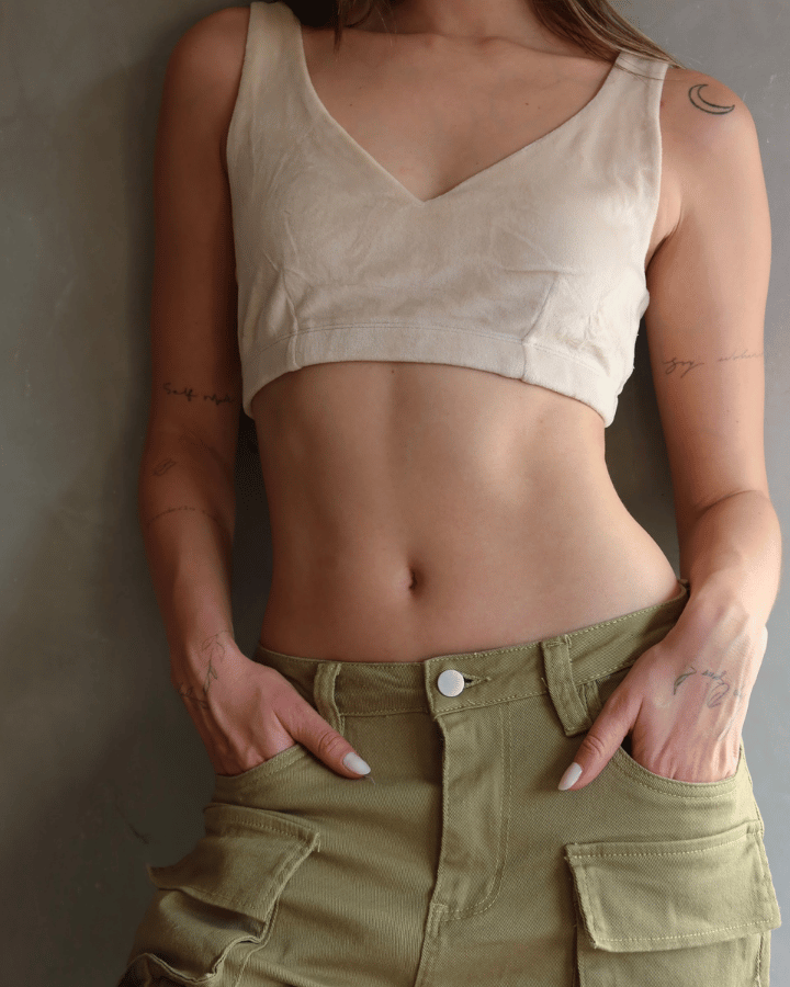 TOP TERCIOPELO AURA NUDE