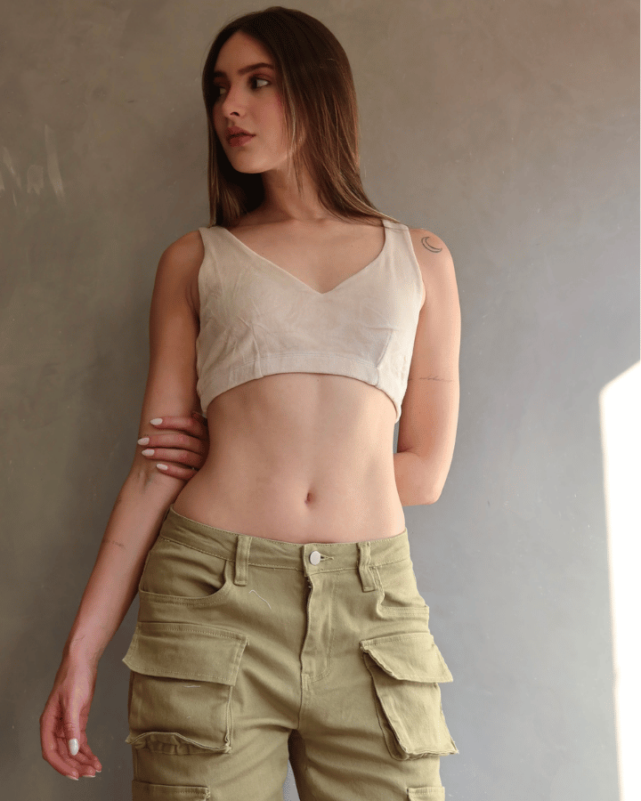 TOP TERCIOPELO AURA NUDE