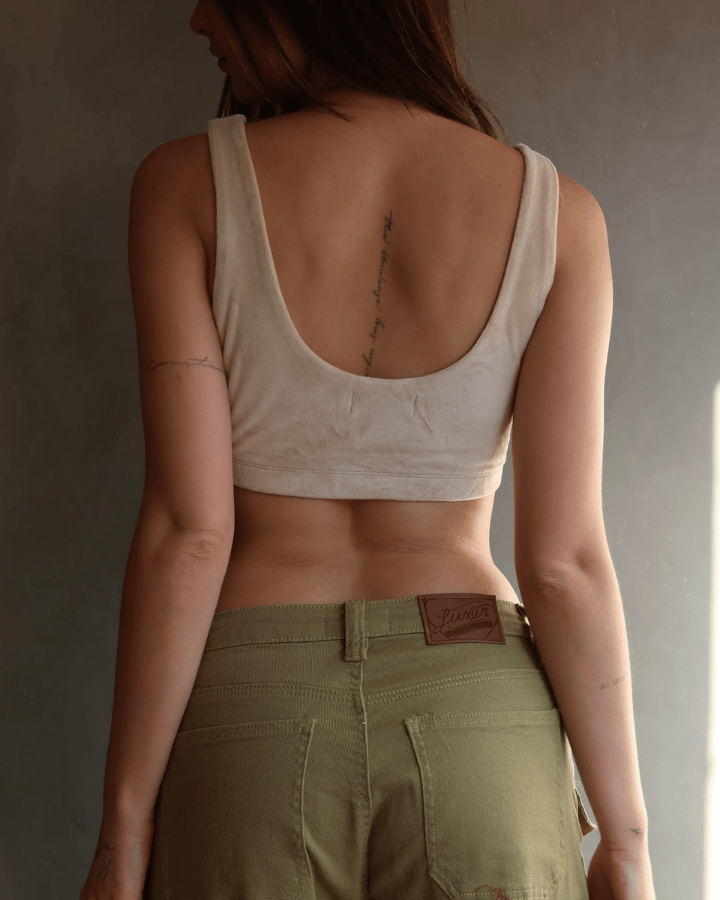 TOP TERCIOPELO AURA NUDE