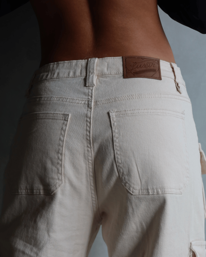 PANTALÓN MULTIPOCKET IVORY