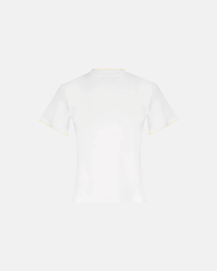 CELEIT CAMISETA SARDINE BLANCO/AMARILLO