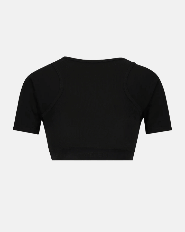 CELEIT CROP TEE NEGRO