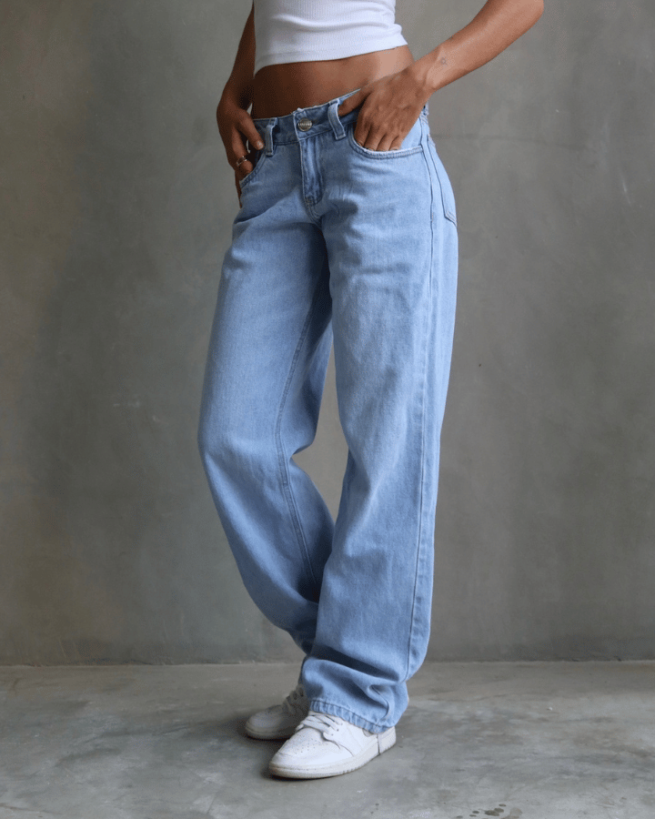 JEAN EXTRA LOW STRAIGHT FIT ICE AZUL CLARO