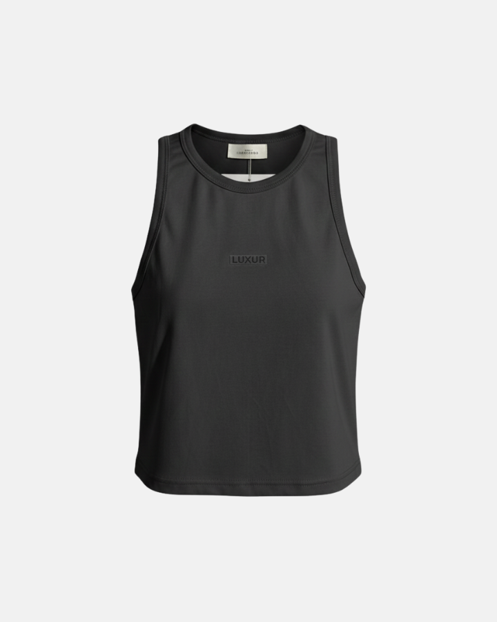 LUXUR LONG TANK TOP NEGRO