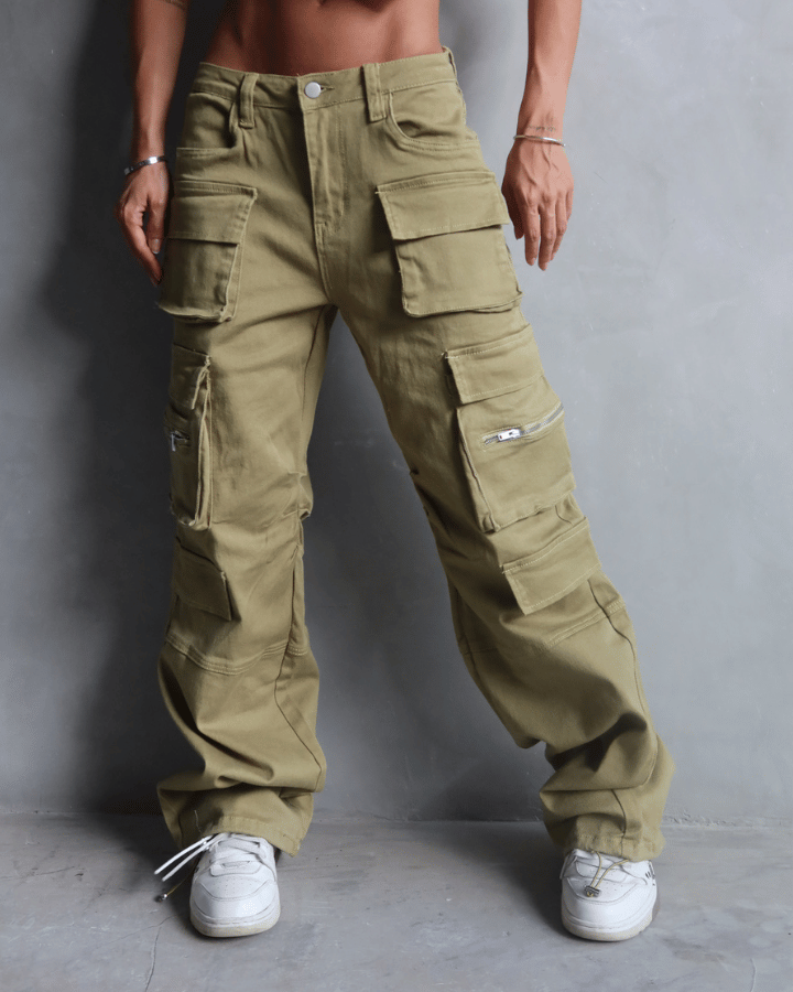 PANTALÓN MULTIPOCKET VERDE