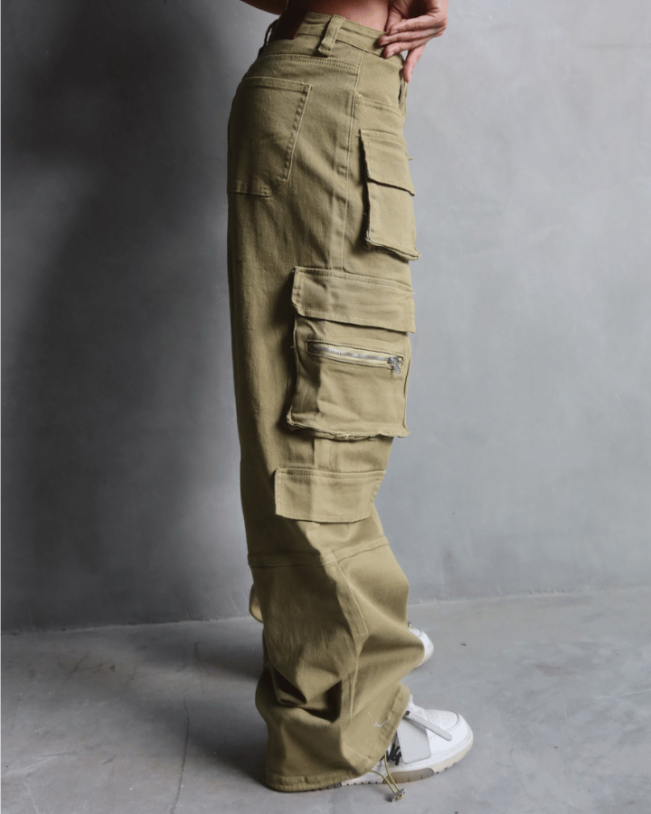 PANTALÓN MULTIPOCKET VERDE