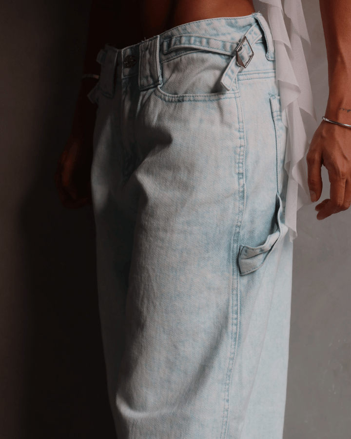 JEAN PREMIUM SOPHIA DIRTY WASH ICE AZUL