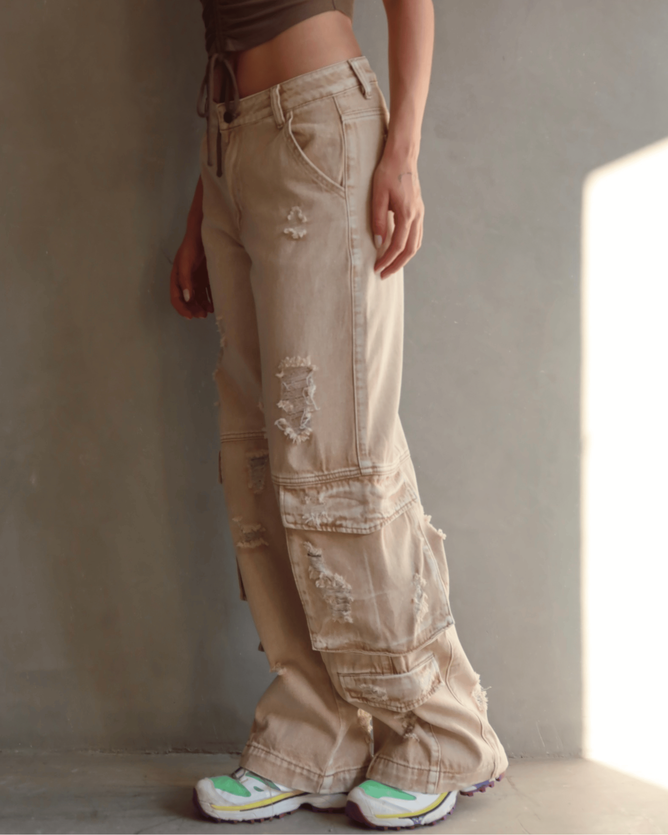 JEAN PREMIUM CARGO DESTROYED NUDE