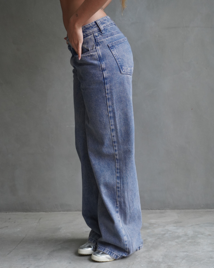 JEAN ANCHO STRAIGHT COTTON CANDY WASH AZUL