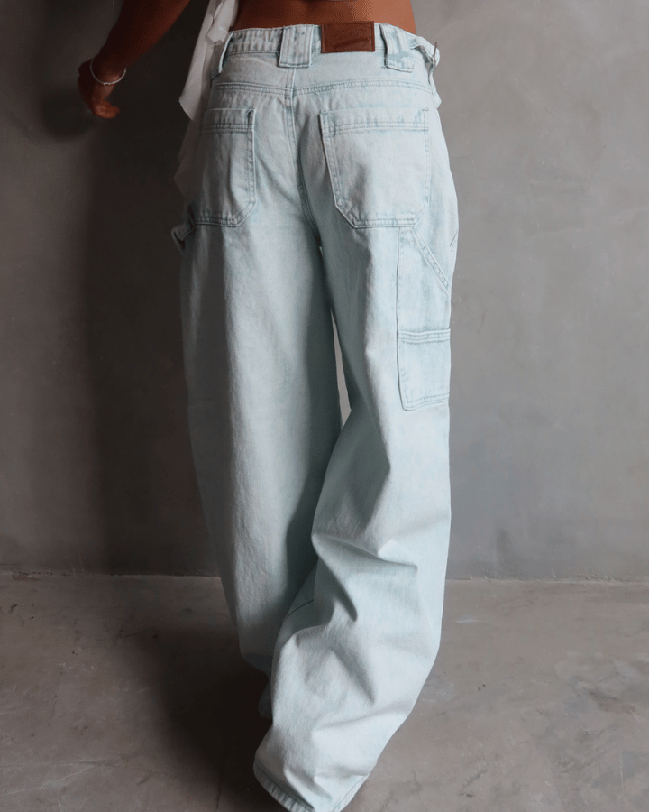 JEAN PREMIUM SOPHIA DIRTY WASH ICE AZUL