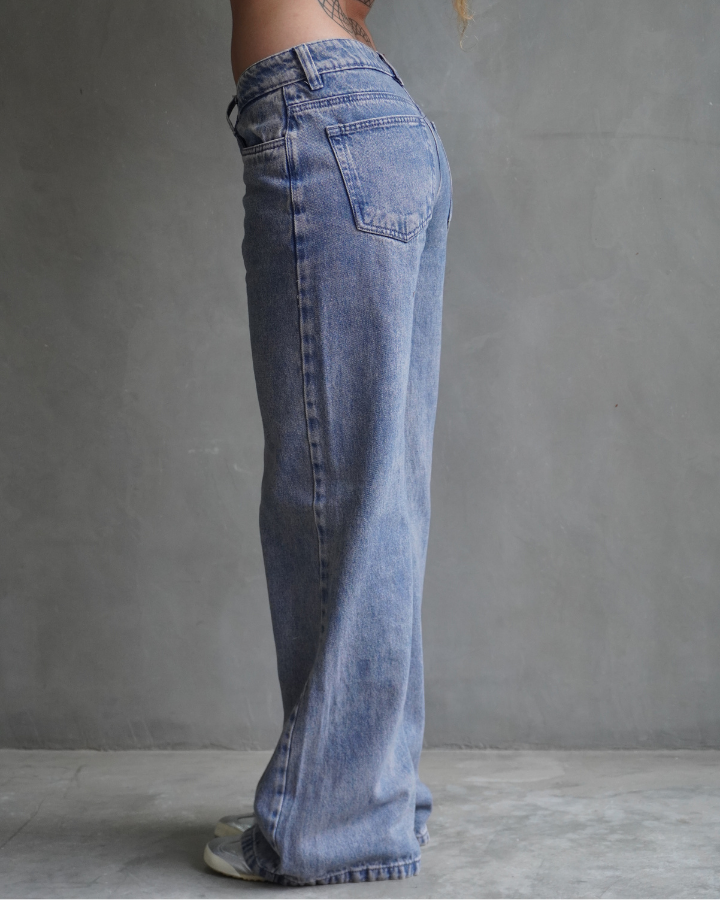 JEAN ANCHO STRAIGHT COTTON CANDY WASH AZUL