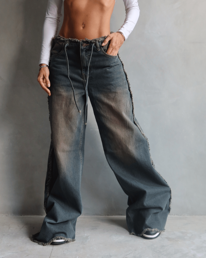 JEAN PREMIUM SEAM DESTROYED AZUL OSCURO
