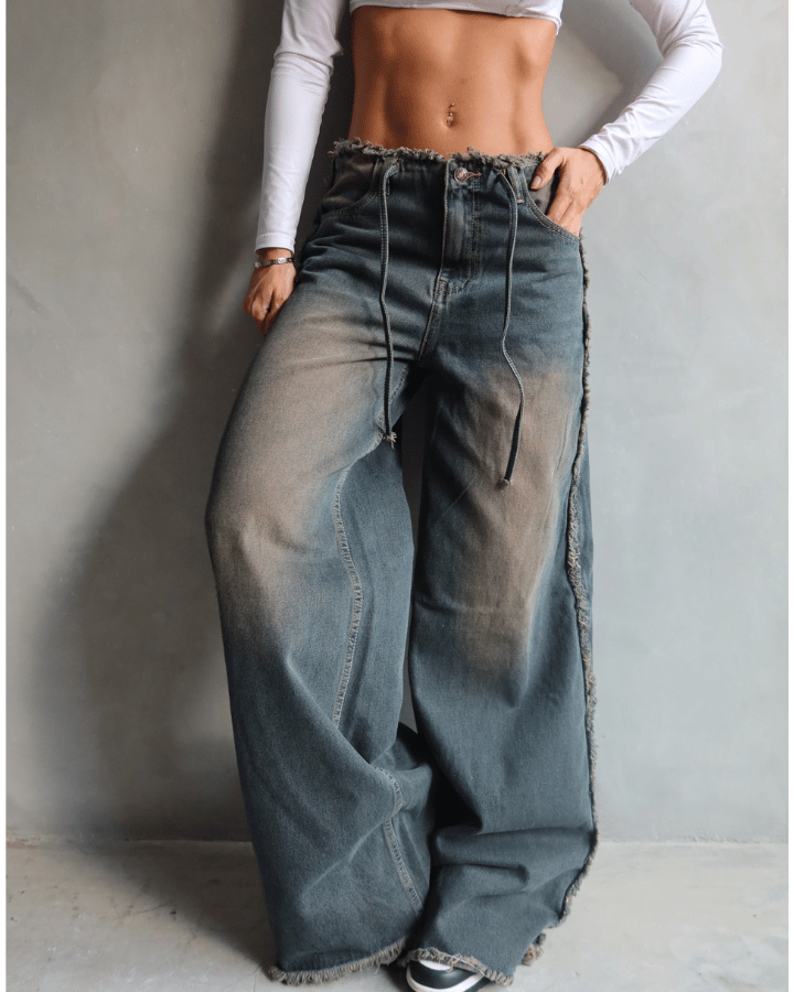 JEAN PREMIUM SEAM DESTROYED AZUL OSCURO