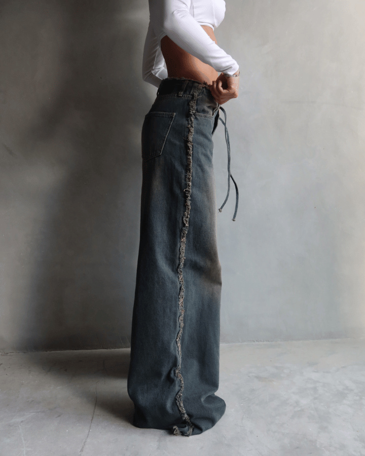 JEAN PREMIUM SEAM DESTROYED AZUL OSCURO
