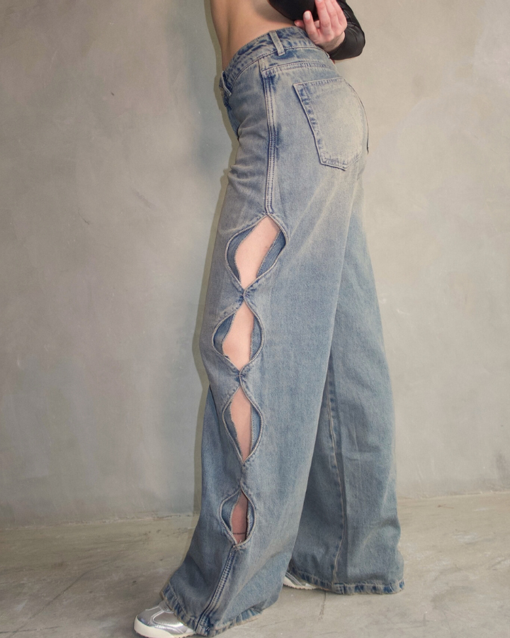 JEAN HOOPS STRAIGHT FIT AZUL VINTAGE