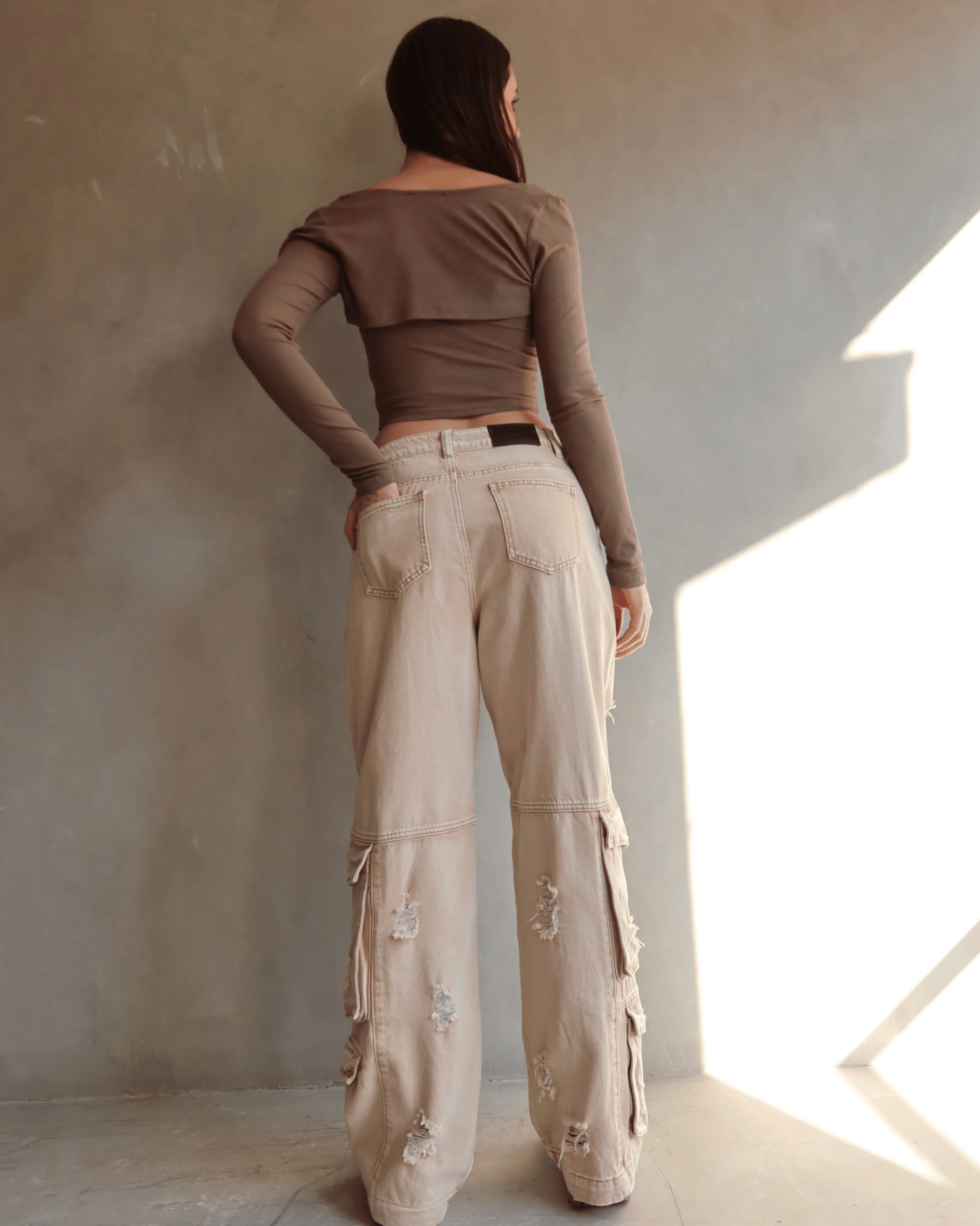 JEAN PREMIUM CARGO DESTROYED NUDE