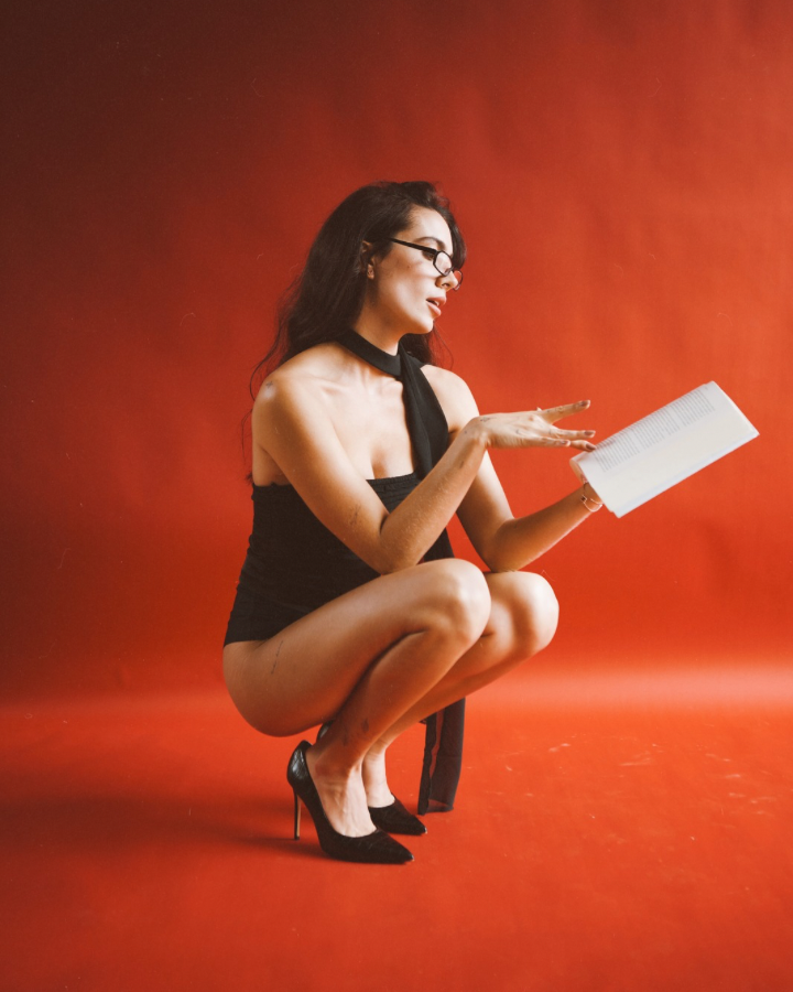 CROPTOP TESSA CON BUFANDA NEGRO