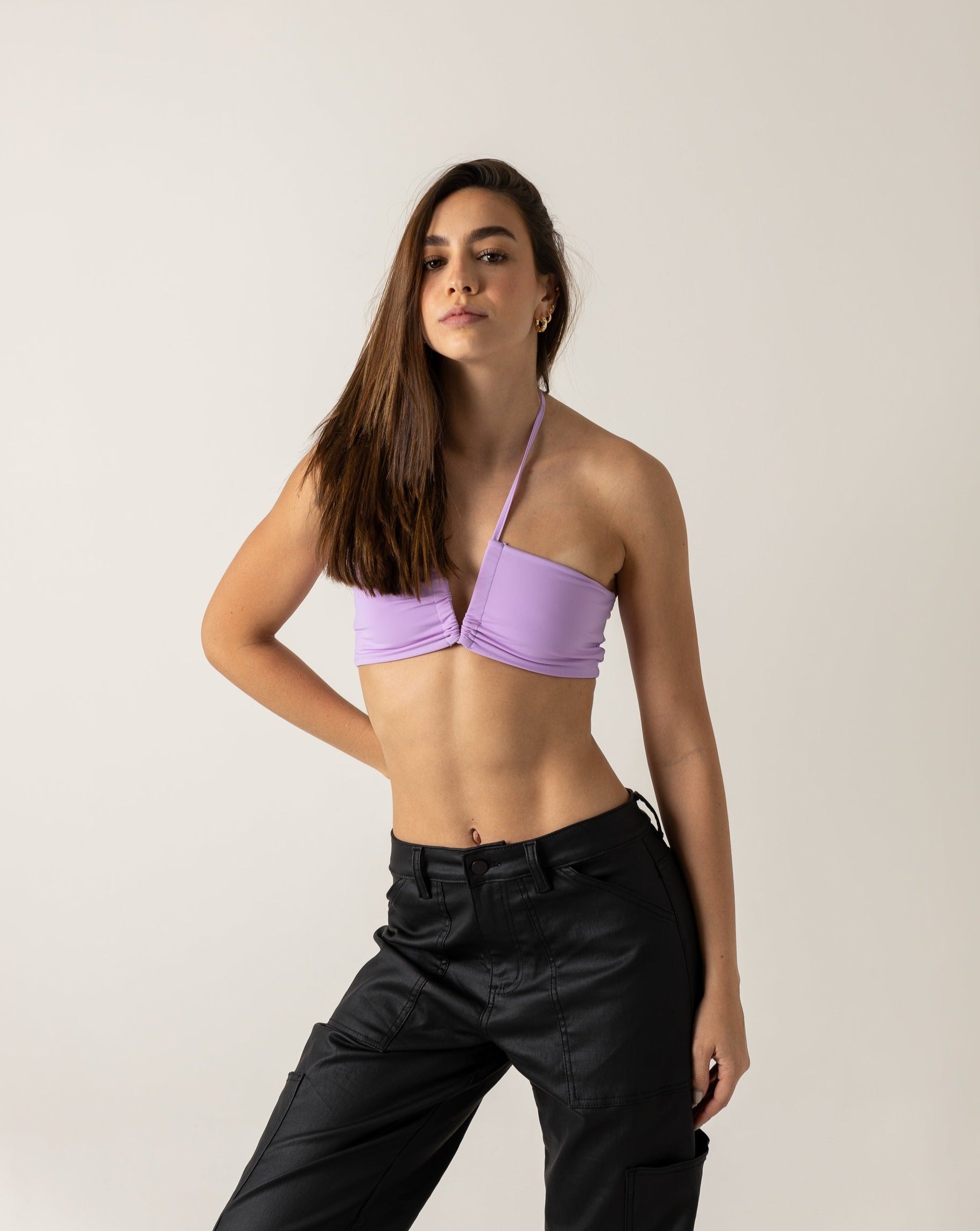 TOP VENICE EN V MORADO