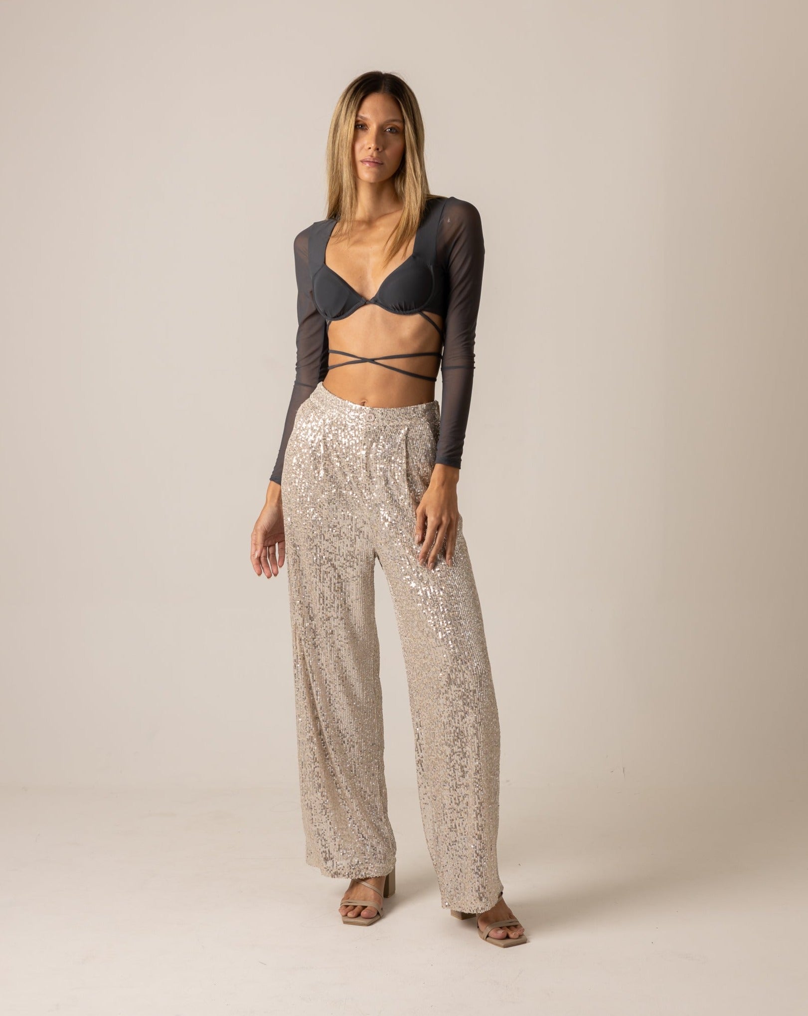 PANTALONES CALLOWAY SPARKLE NUDE