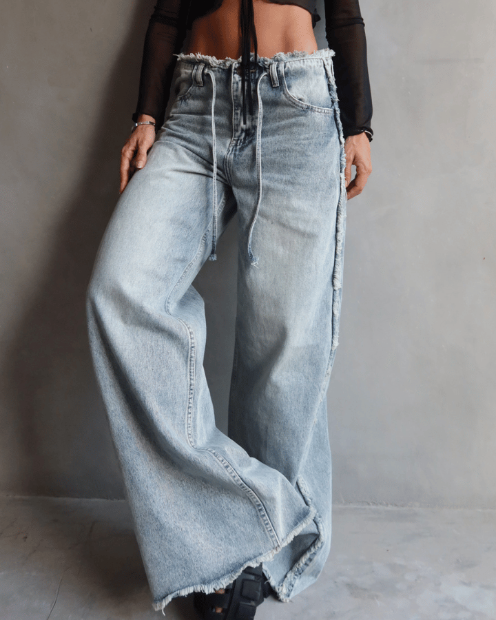 JEAN PREMIUM SEAM DESTROYED AZUL