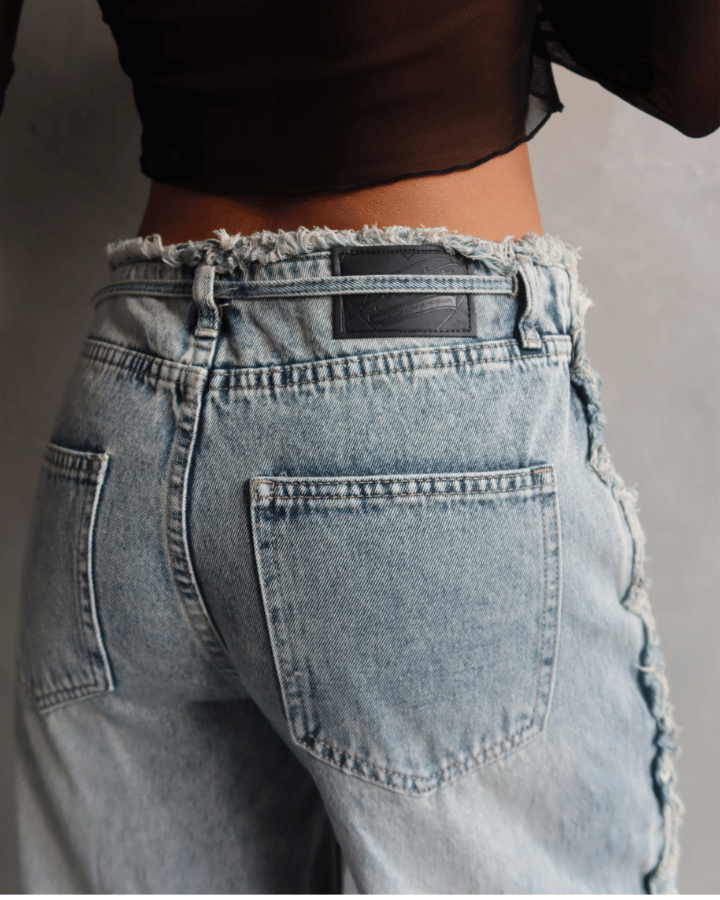JEAN PREMIUM SEAM DESTROYED AZUL