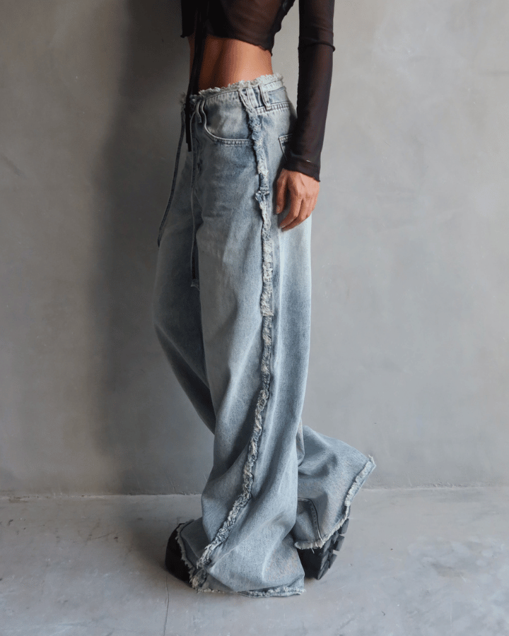 JEAN PREMIUM SEAM DESTROYED AZUL