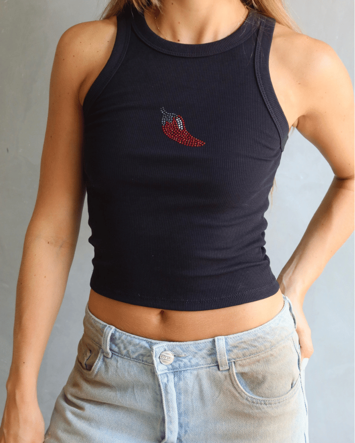 TANK TOP CHILI NEGRO