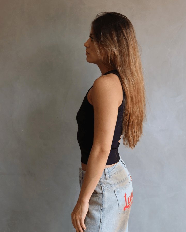 TANK TOP OLIVES NEGRO