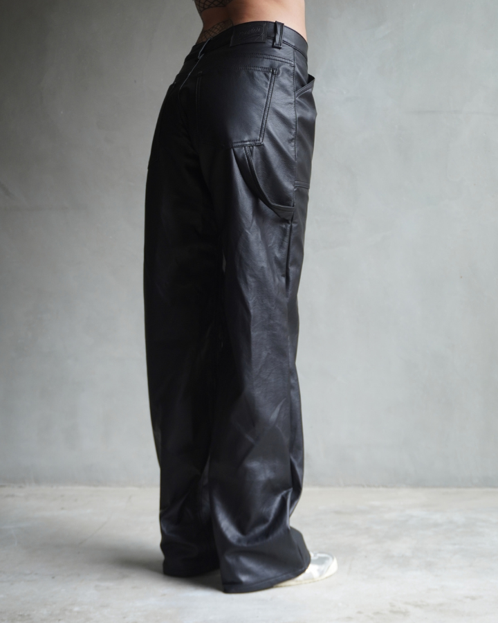 PANTALÓN DE CUERINA NEGRO MIAMI VICE